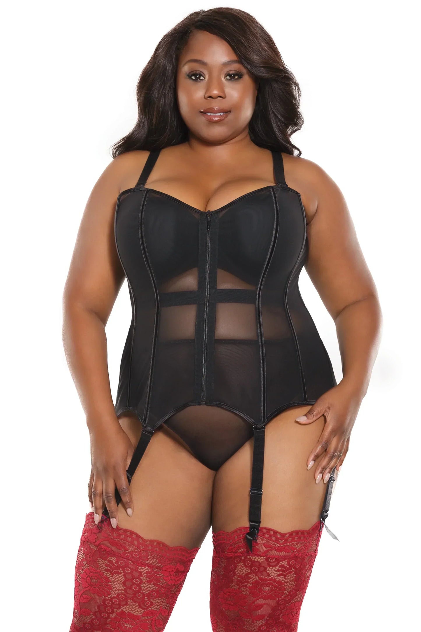 Coquette 23108 Fully Boned Corset With Front Zipper