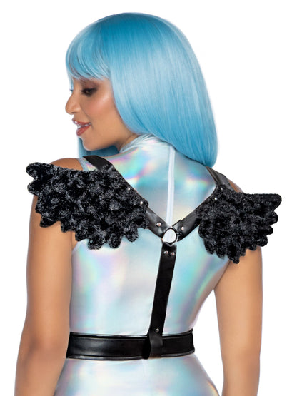 Furry Angel Wing Body Harness