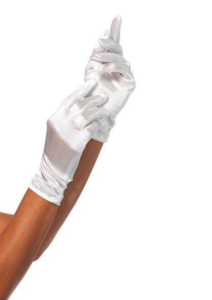 Leg Avenue  Wrist Length Satin Gloves  2B