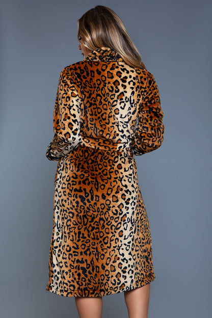 Leopard Long Sleeve Robe