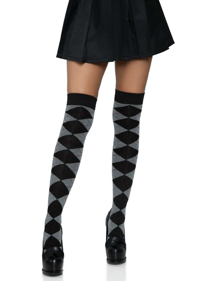 Leg Avenue  Argyle Knit Over The Knee Sock  6627