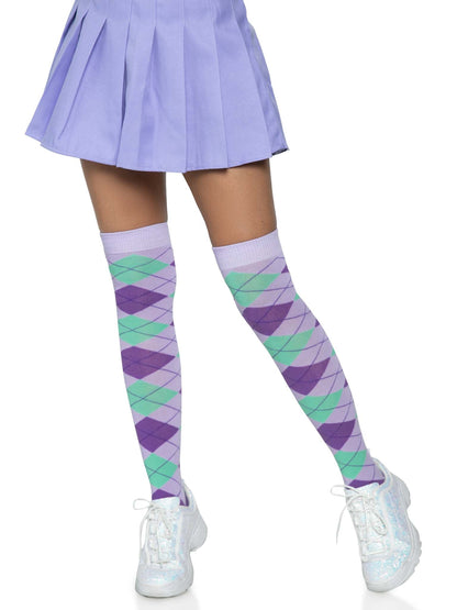 Leg Avenue  Argyle Knit Over The Knee Sock  6627