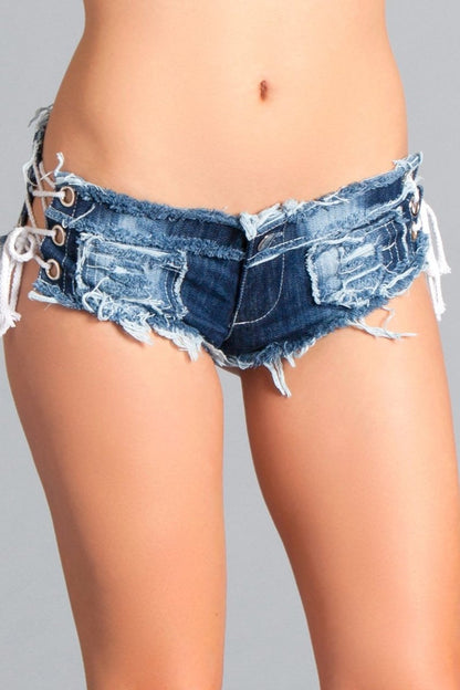 Sexy Cut Off Low Waist Denim Jeans