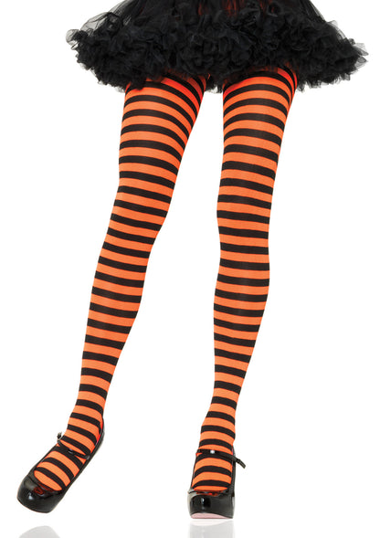 Leg Avenue  Nylon Stripe Tights In 12 Colors  7100