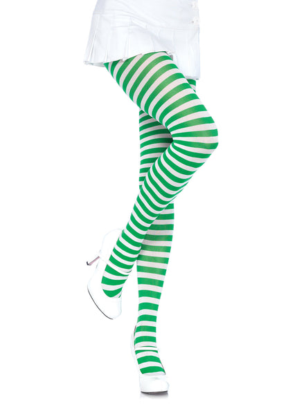 Leg Avenue  Nylon Stripe Tights In 12 Colors  7100