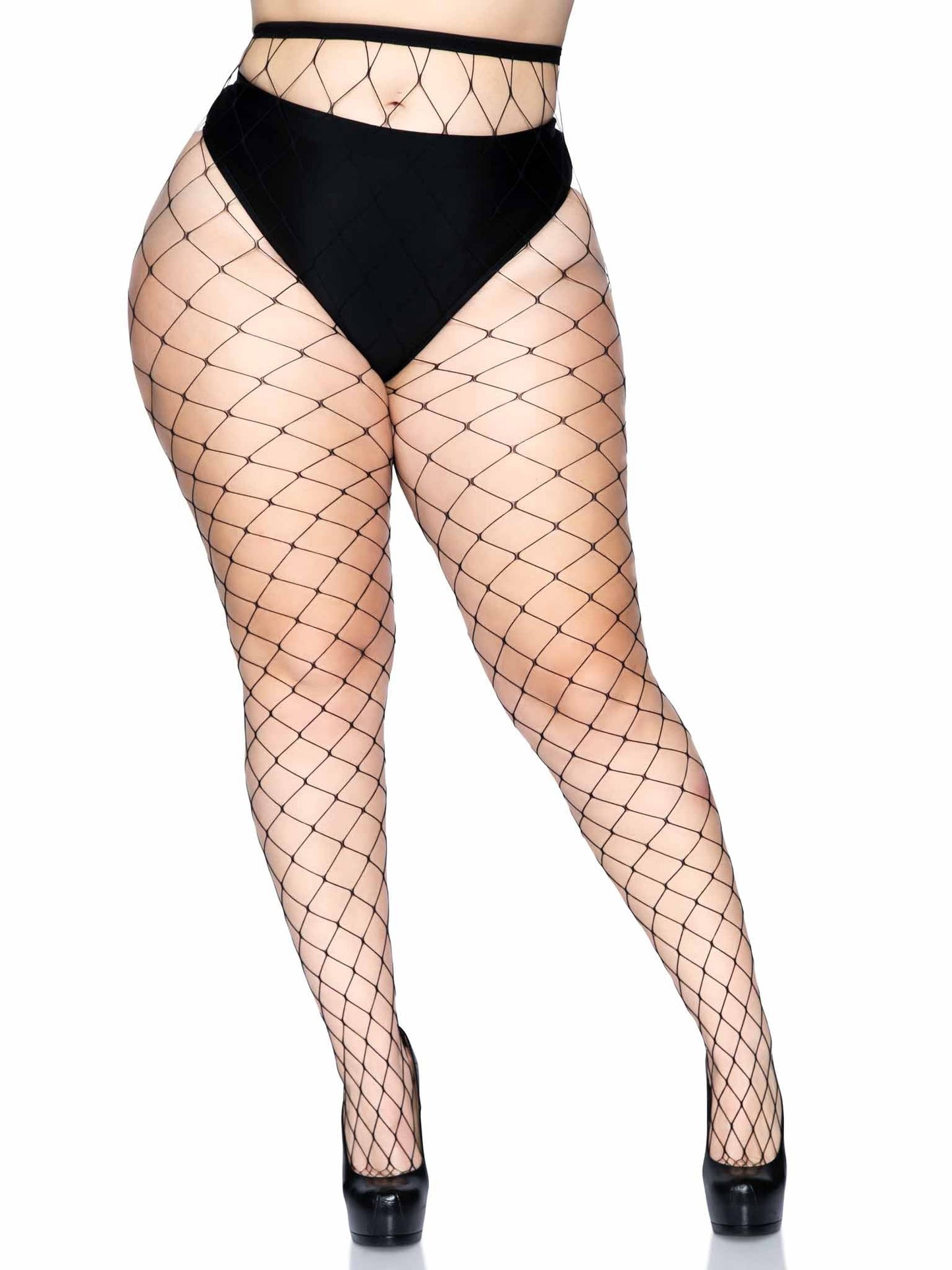 Leg Avenue  Plus Size Fence Net Pantyhose  9905Q