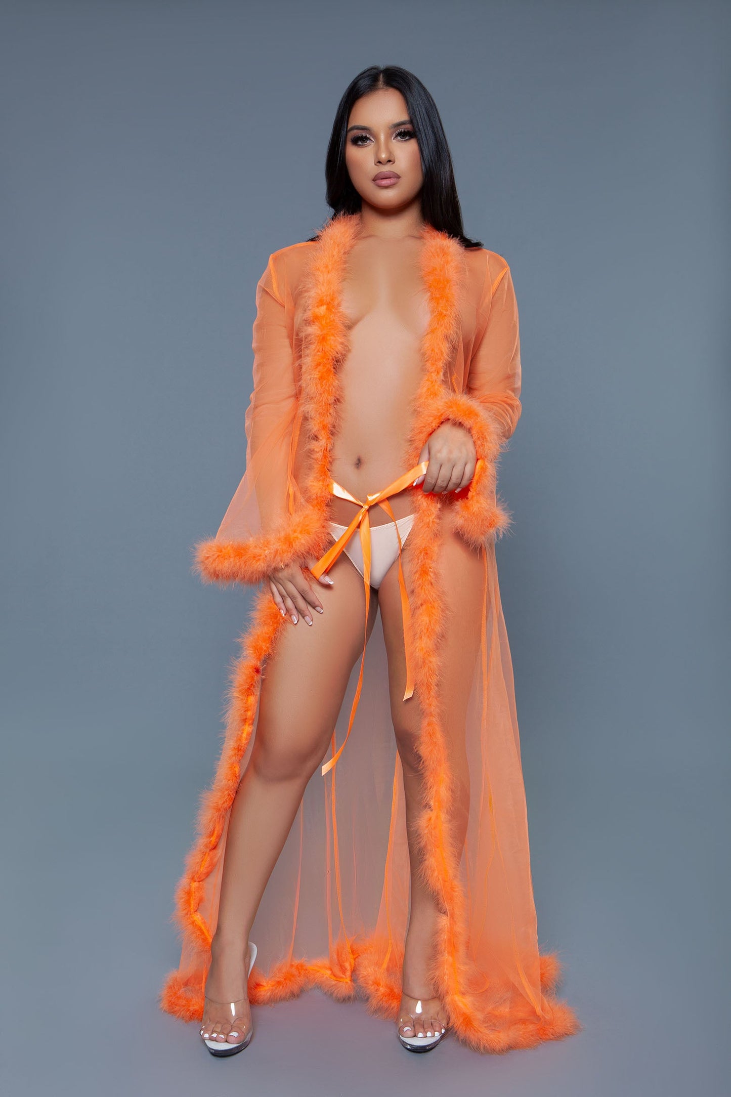 Marabou Full Length Faux Fir Robe