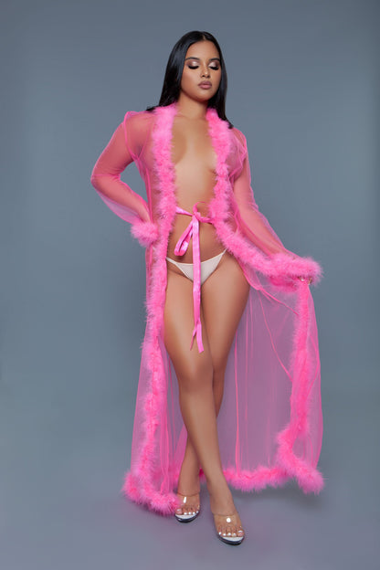 Marabou Full Length Faux Fir Robe