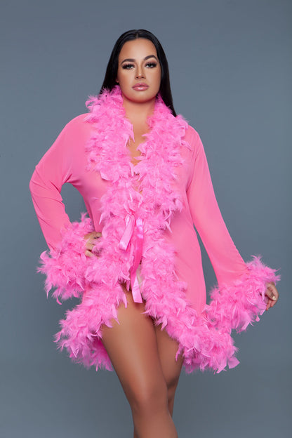 Lux Short Chiffon Robe