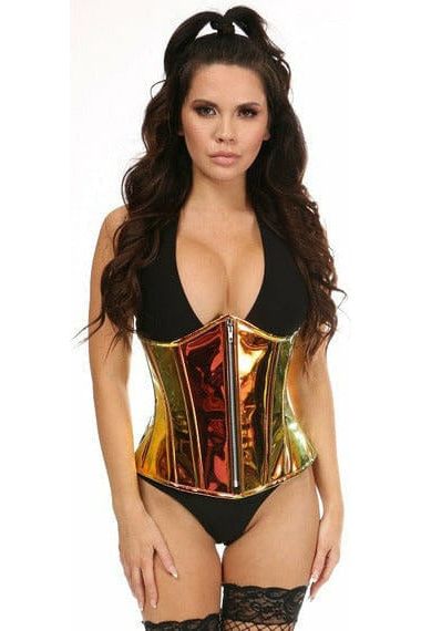 Daisy Sunset Holo Steel Boned Underbust Corset