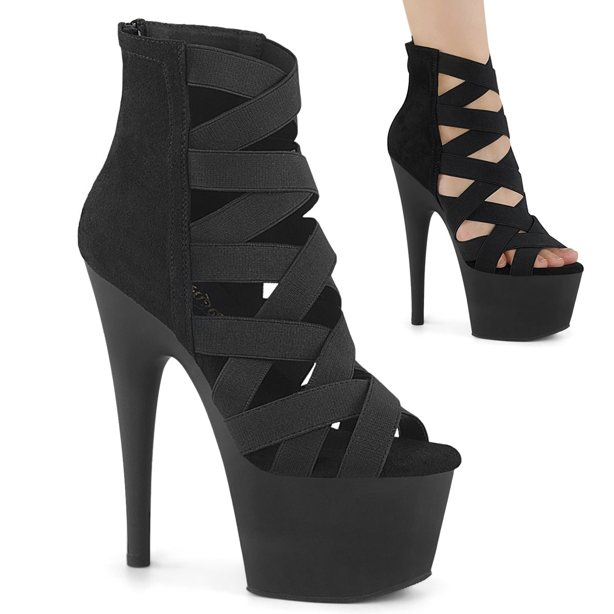 Pleaser Adore-700-24 Cage Style Bootie Sandal