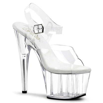 Pleaser Adore-708 Stiletto Platform Ankle Strap Exotic Dancer Shoe In 10 Colors