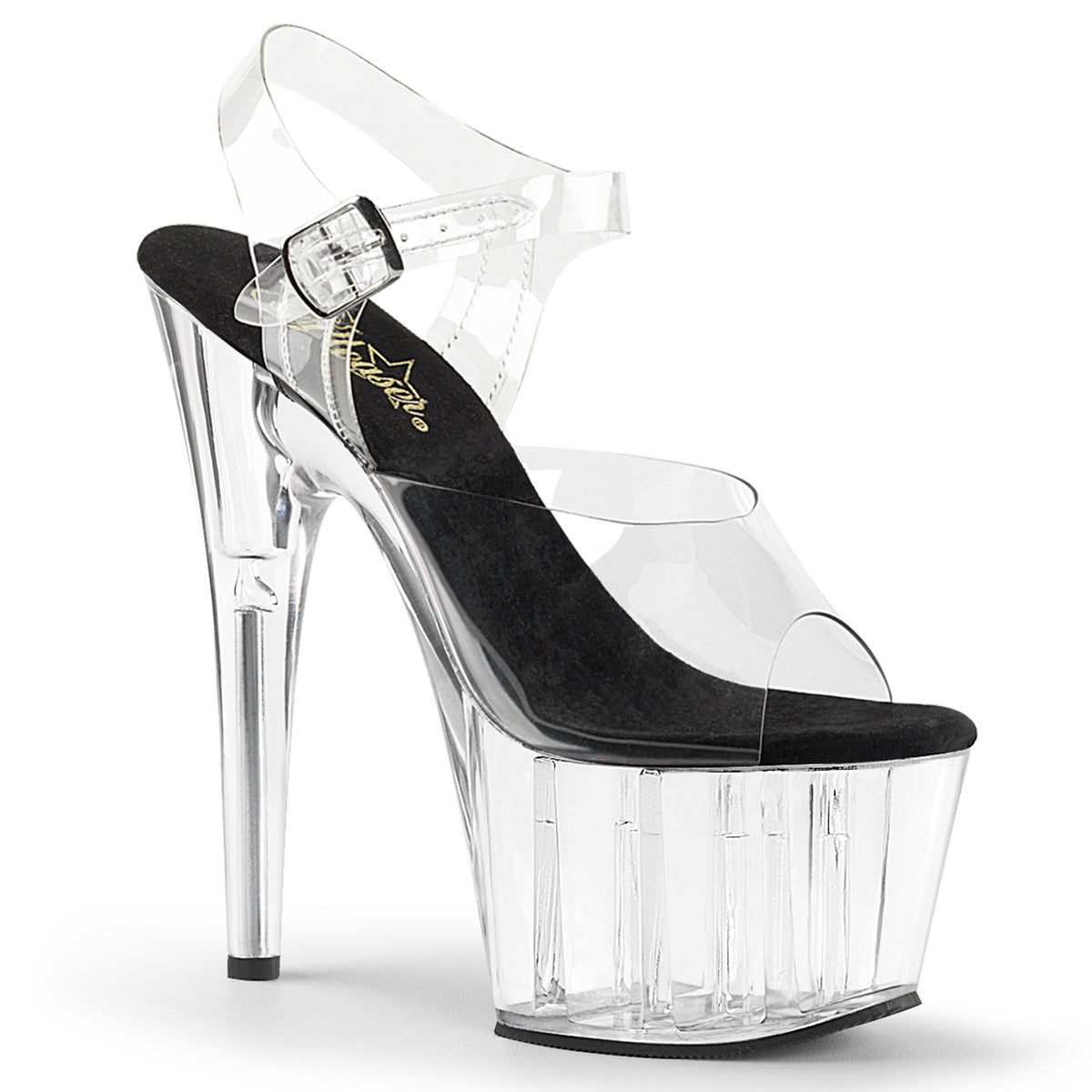 Pleaser Adore-708 Stiletto Platform Ankle Strap Exotic Dancer Shoe In 10 Colors