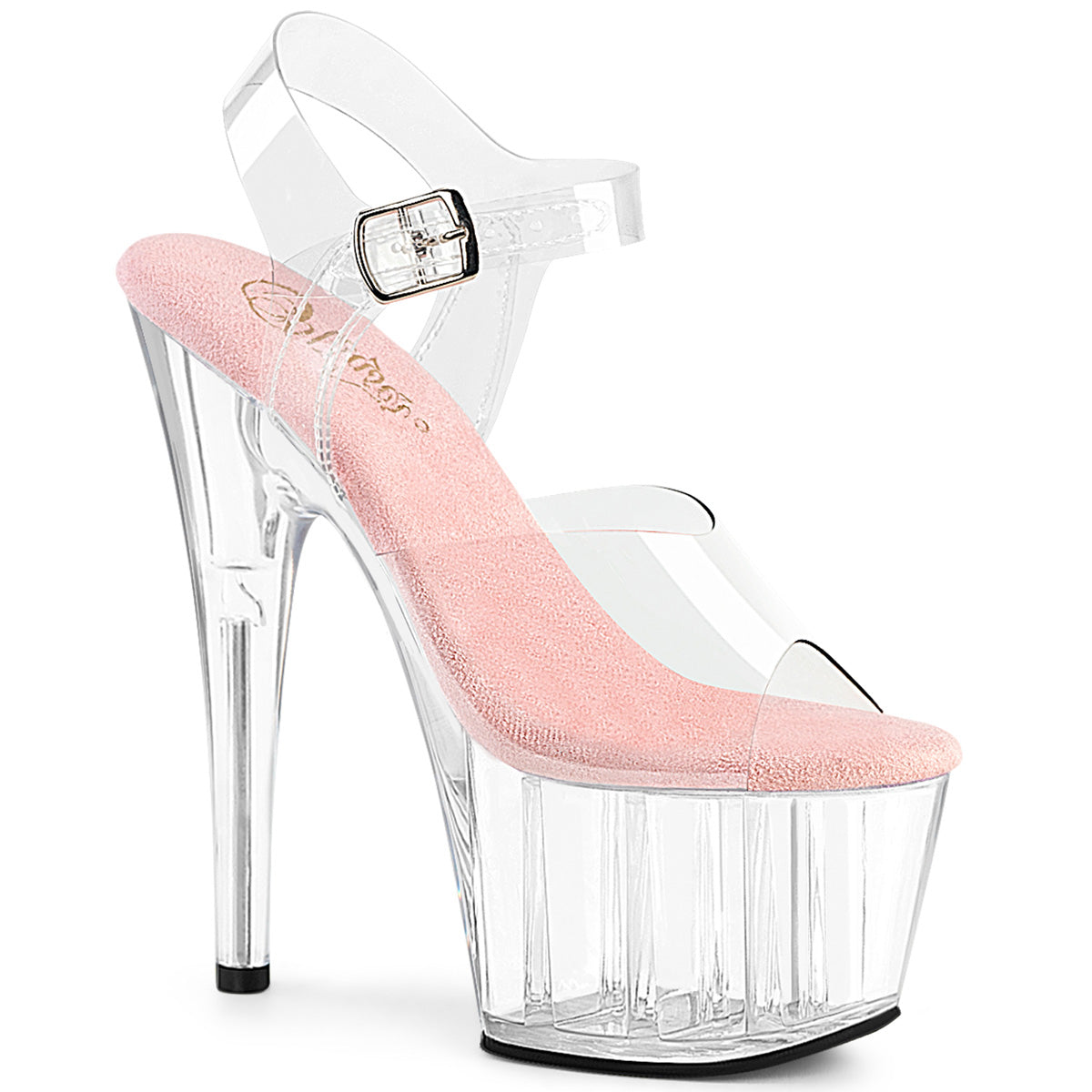 Pleaser Adore-708 Stiletto Platform Ankle Strap Exotic Dancer Shoe In 10 Colors