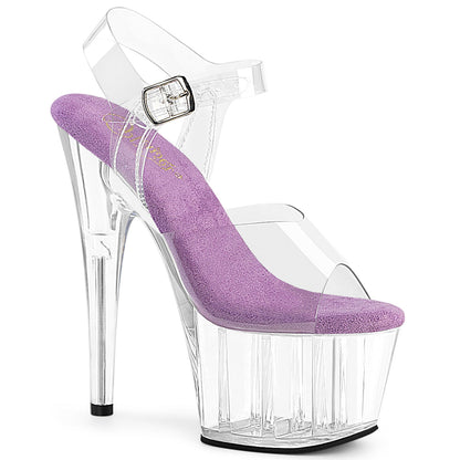 Pleaser Adore-708 Stiletto Platform Ankle Strap Exotic Dancer Shoe In 10 Colors