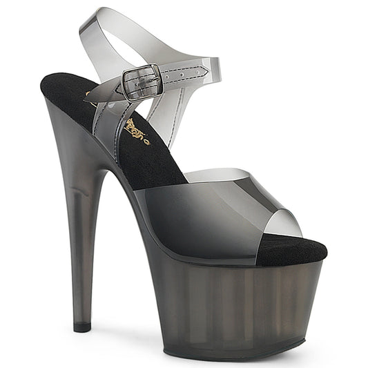 Pleaser Adore-708N-T Tinted Platform Ankle Strap Sandal