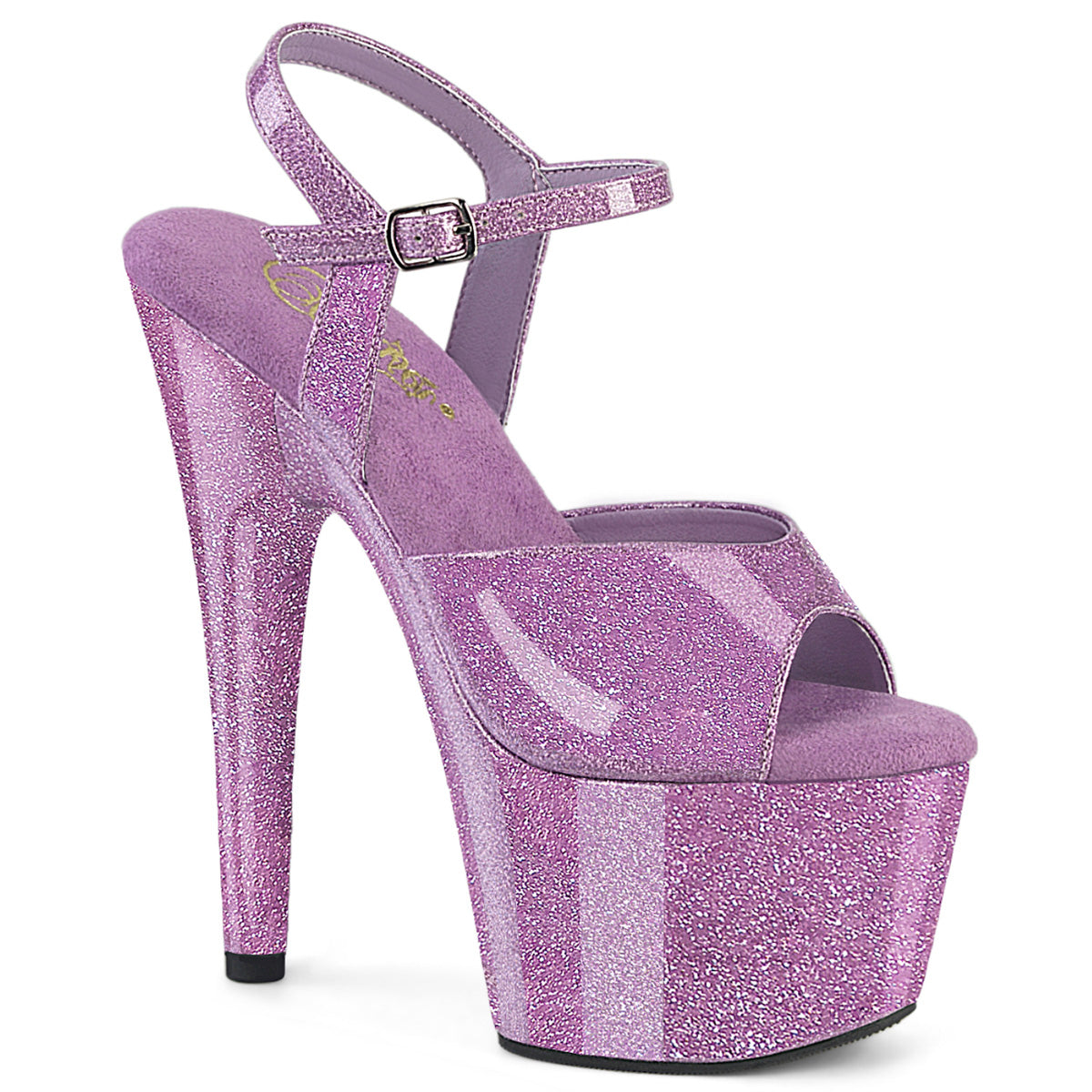 Pleaser Adore-709GP Glittery Ankle Strap Exotic Dancer Shoe