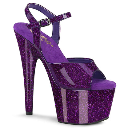 Pleaser Adore-709GP Glittery Ankle Strap Exotic Dancer Shoe