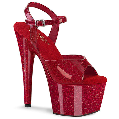 Pleaser Adore-709GP Glittery Ankle Strap Exotic Dancer Shoe