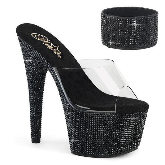 Pleaser Bejeweled-712RS Platform Heel Slide