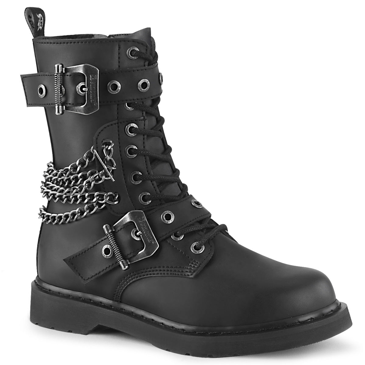 Demonia Bolt-250 Men's 10 Eyelet Mid-Calf Combat Boot