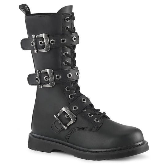 Demonia Bolt-330 Men's 14 Eyelet Unisex Mid-Calf Combat Boot