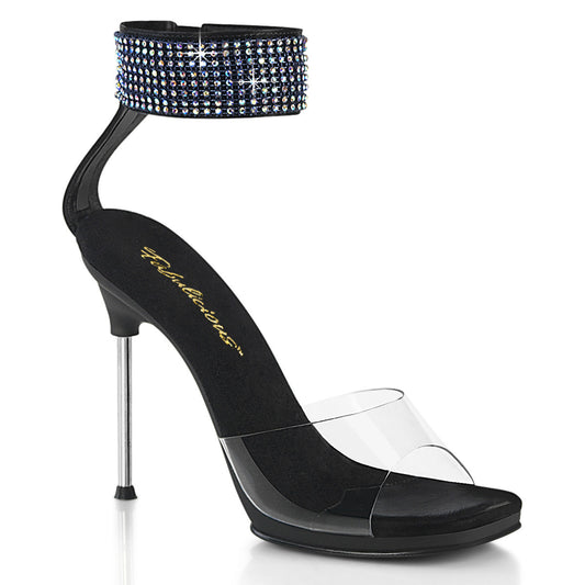 Pleaser Chic-42 Stiletto Heel Ankle Strap Sandal