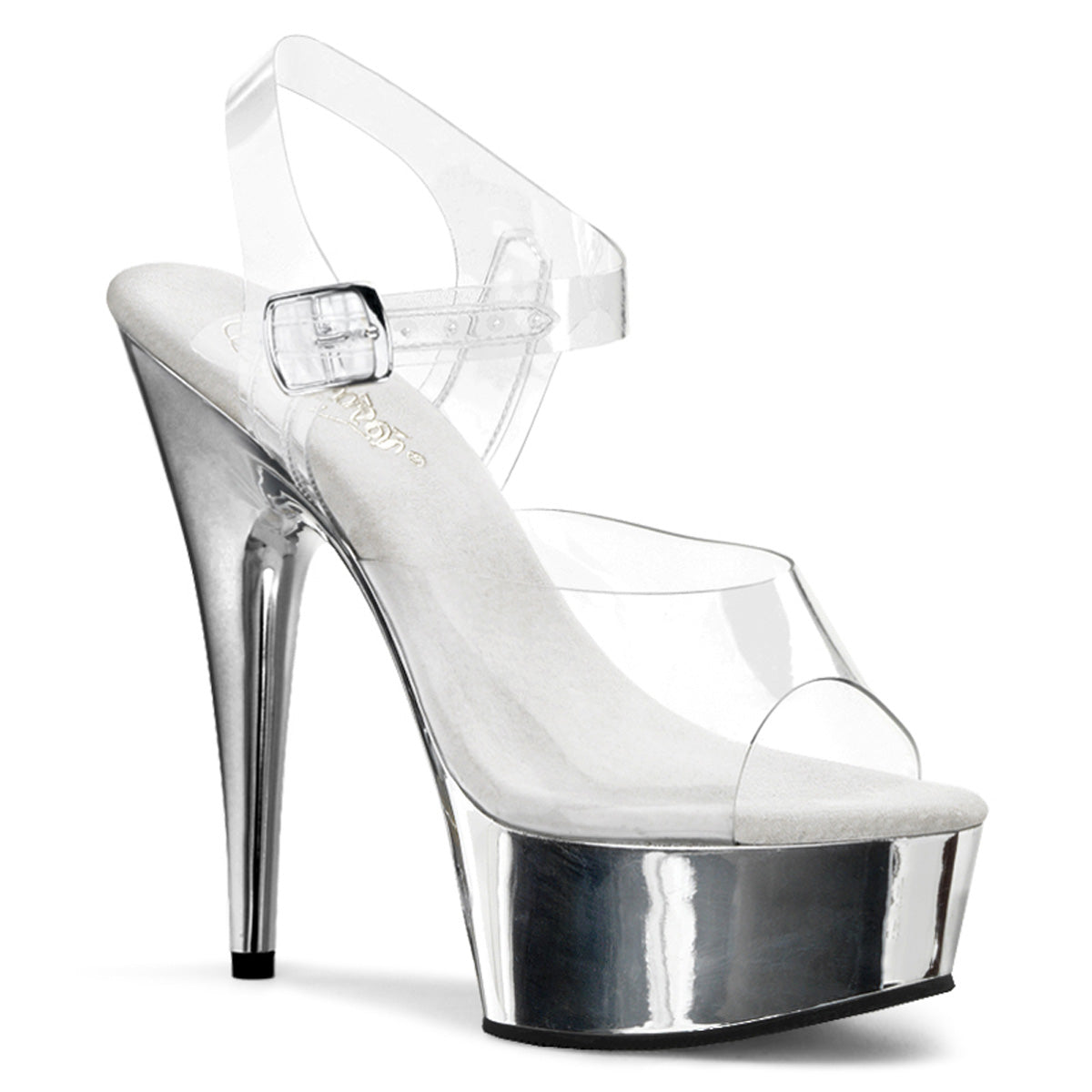 Pleaser Delight-608 Ankle Strap Sandal