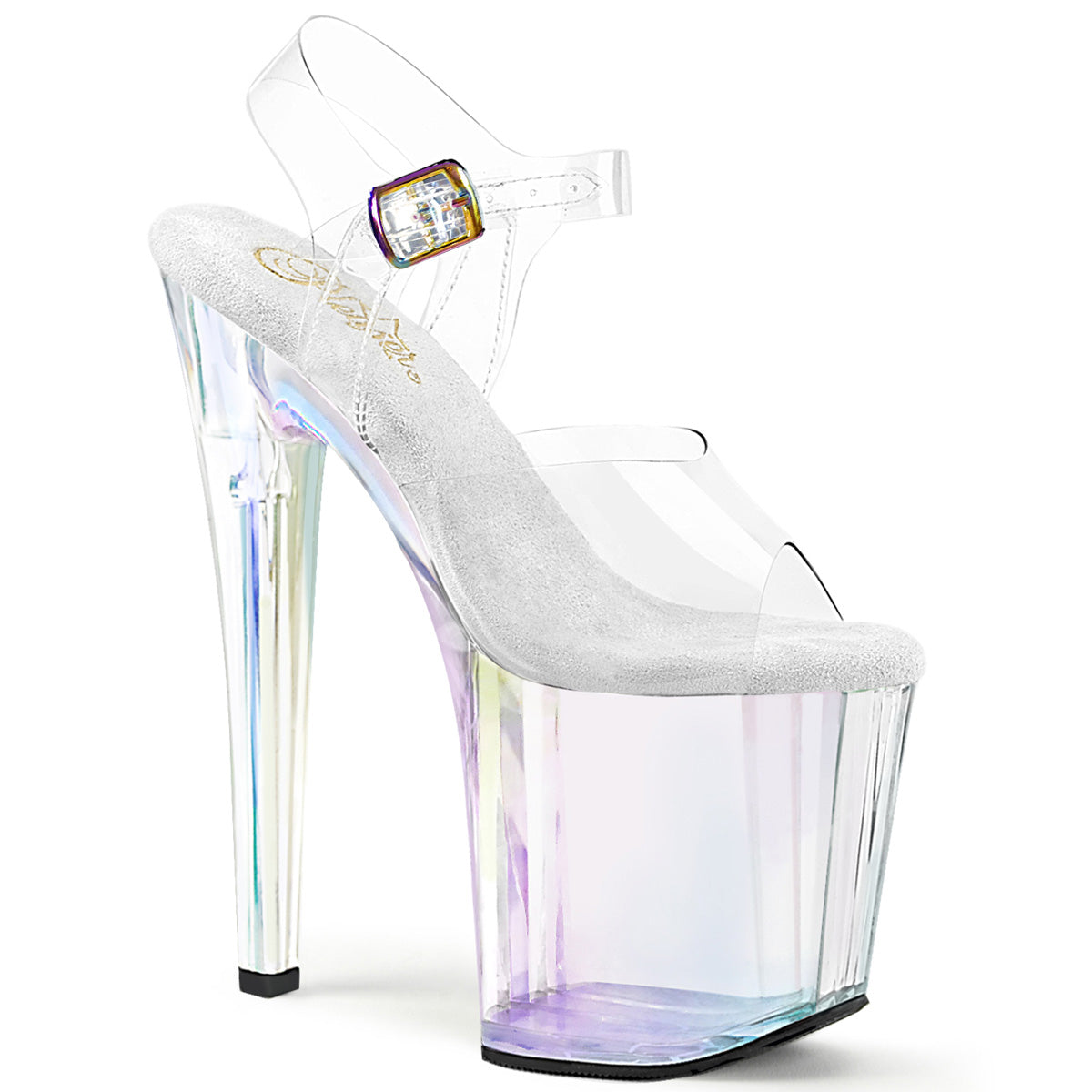 Pleaser Enchant-708HT Tinted Ankle Strap Sandal