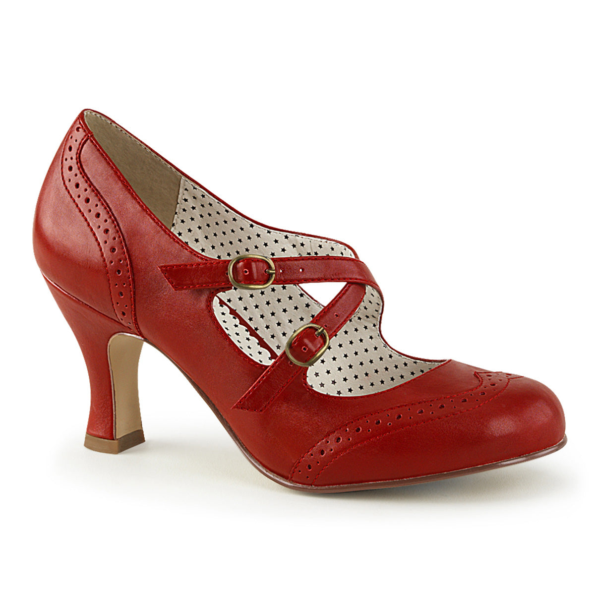 Pleaser Flapper-35 Criss Cross Mary Jane Pump