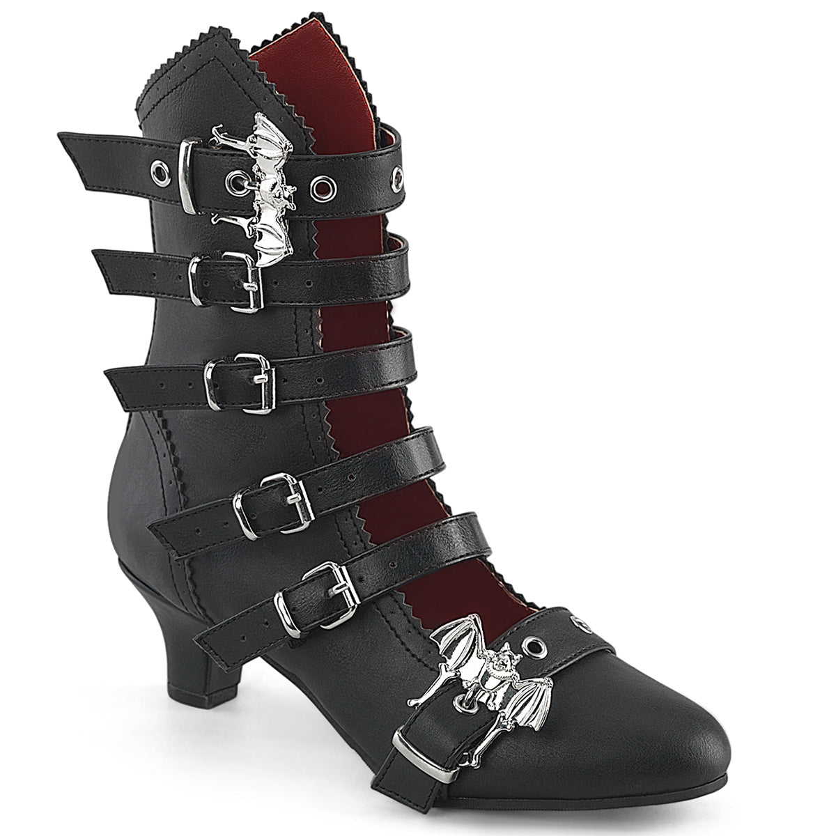 Demonia Flora-1035 Open Front Mid-Calf Boot