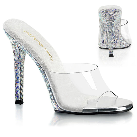 Pleaser Gala-01DM Rhinestone Heel Slide