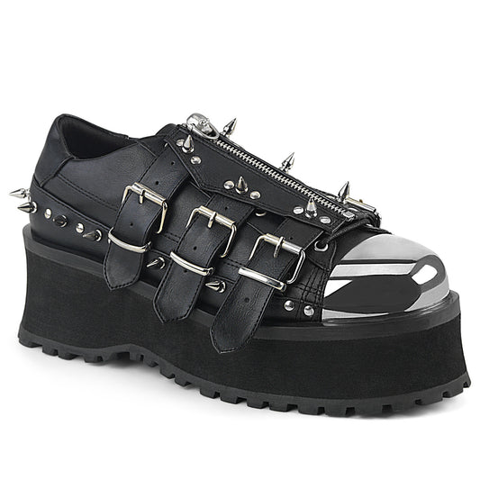 Demonia Gravedigger-03 Men's Stud Detail Lace Up Oxford