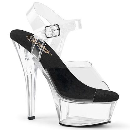 Pleaser Kiss-208 Ankle Strap Peep Toe Sandal