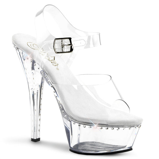 Pleaser Kiss-208LS Platform Ankle Strap Sandal