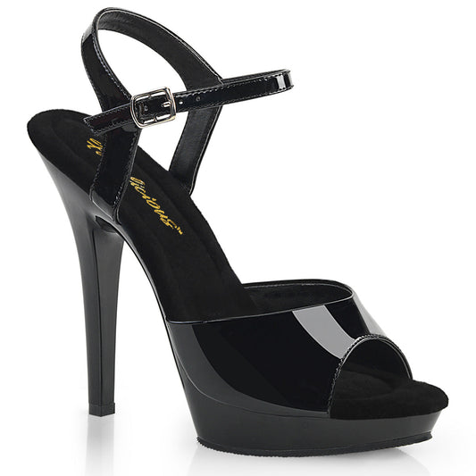 Pleaser Lip-109 Platform Sandal With Ankle Strap