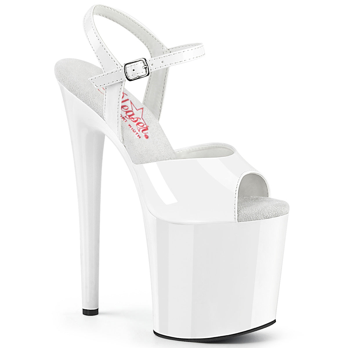 Pleaser Naughty-809 Comfort Width Ankle Strap Sandal