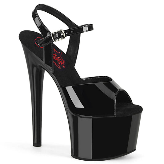 Pleaser Passion-709 Comfort Width Ankle Strap Sandal