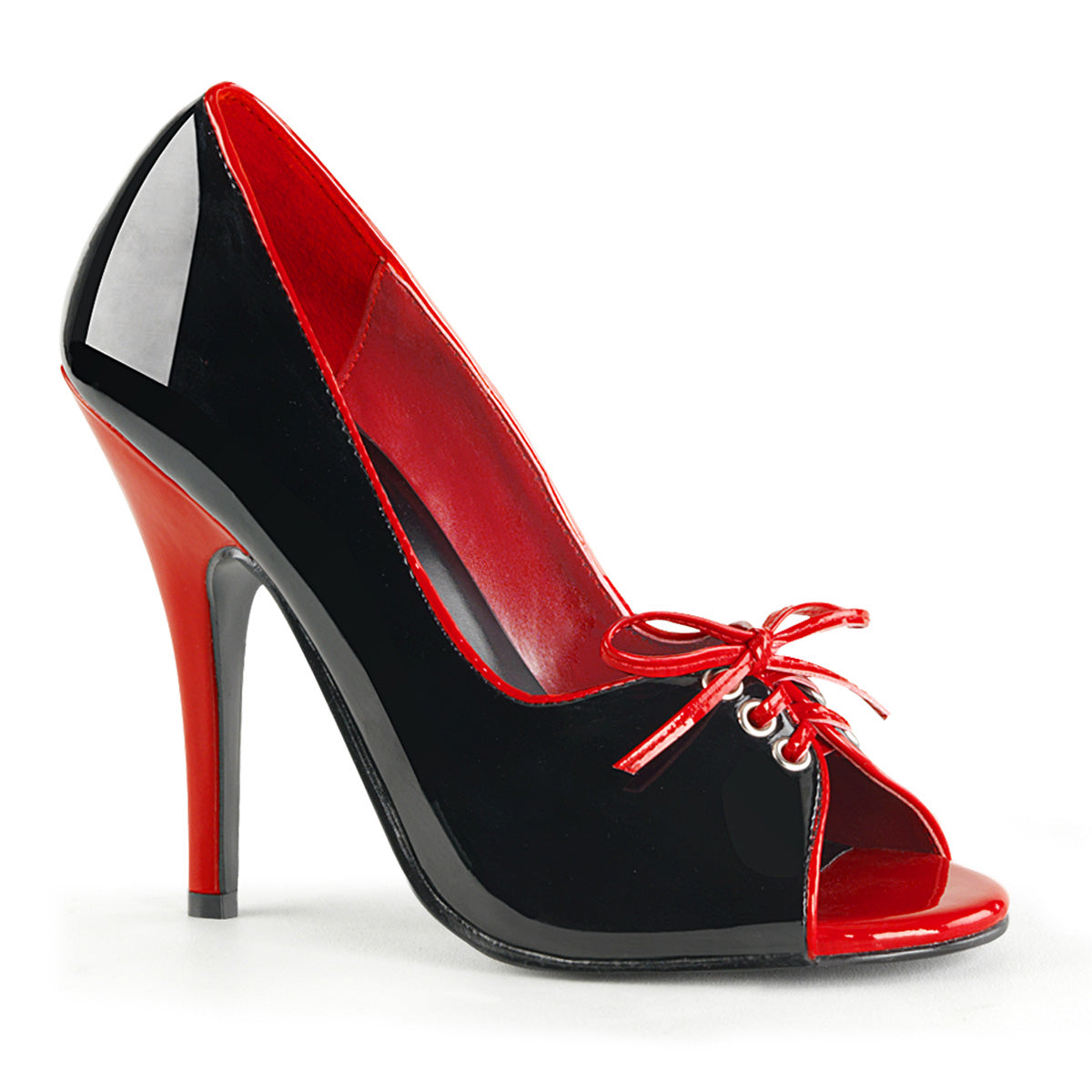 Pleaser Seduce-216 Pump W/Contrasting Bow