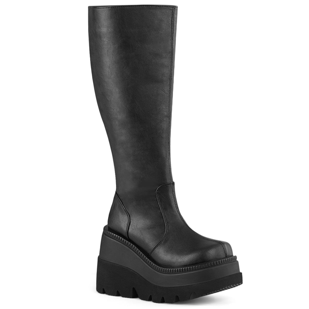 Demonia Shaker-100WC Wide Calf Knee High Boot