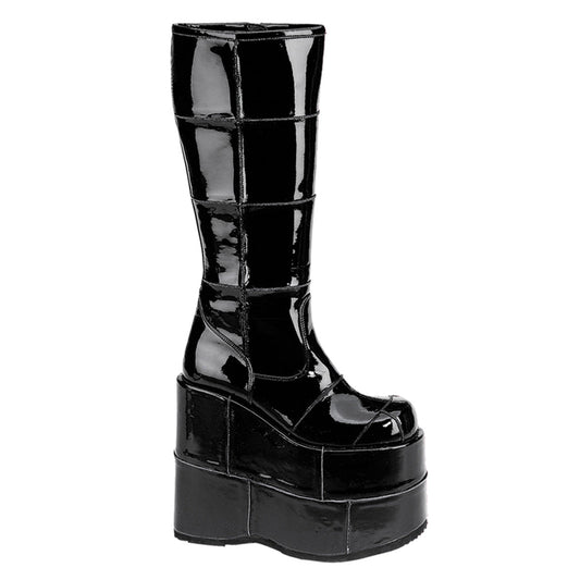 Demonia Stack-301 Men's Goth Cyber Knee Boot