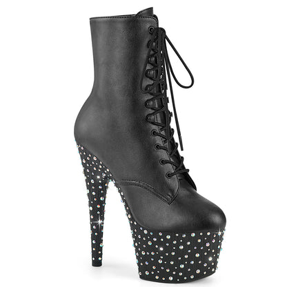 Pleaser Stardance-1020 Lace-Up Front Ankle Boot W/RS