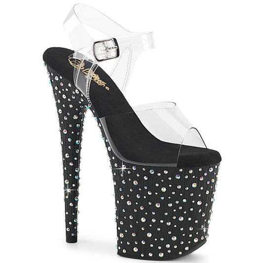 Pleaser Stardance-808 Platform Ankle Strap W/RS