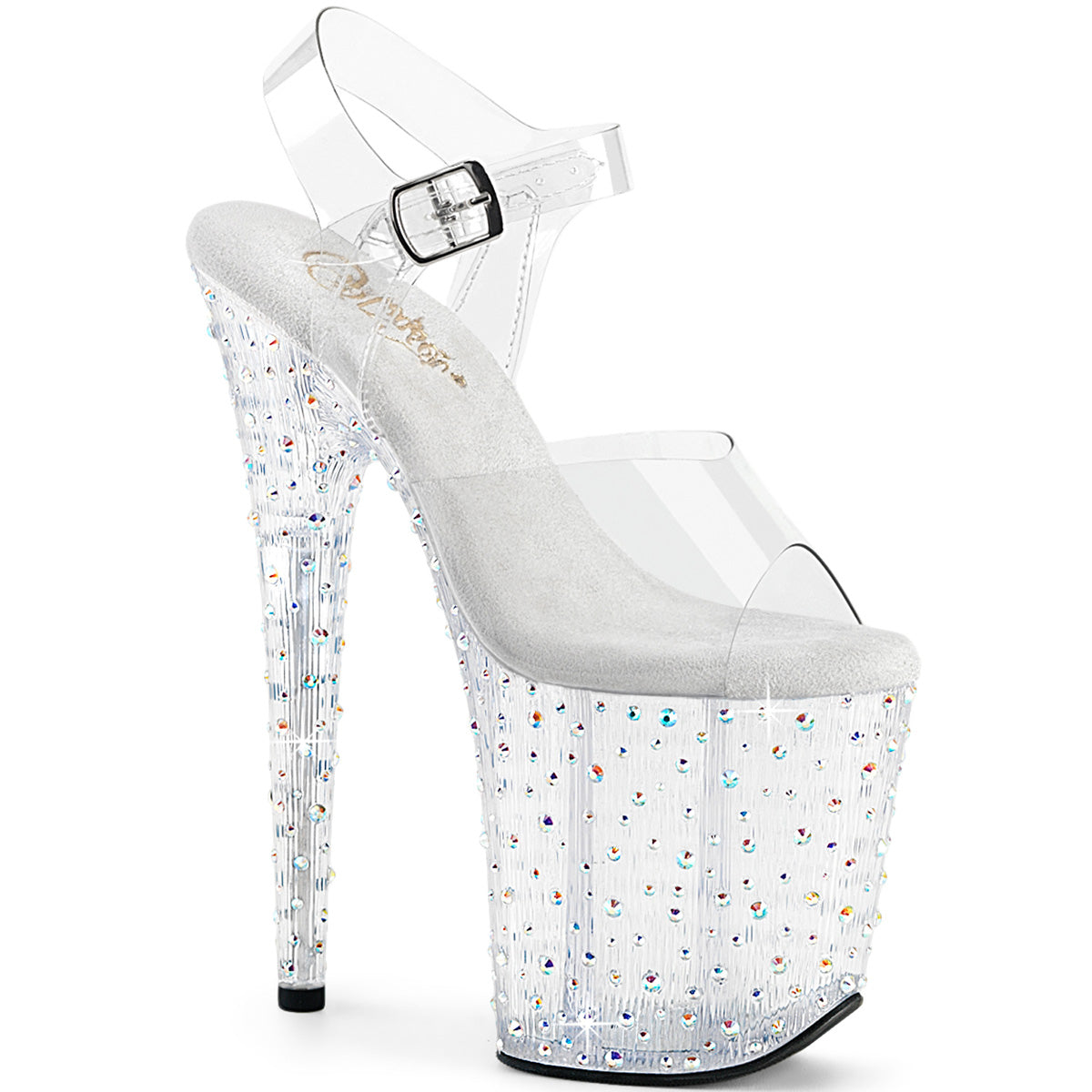 Pleaser Stardance-808 Platform Ankle Strap W/RS