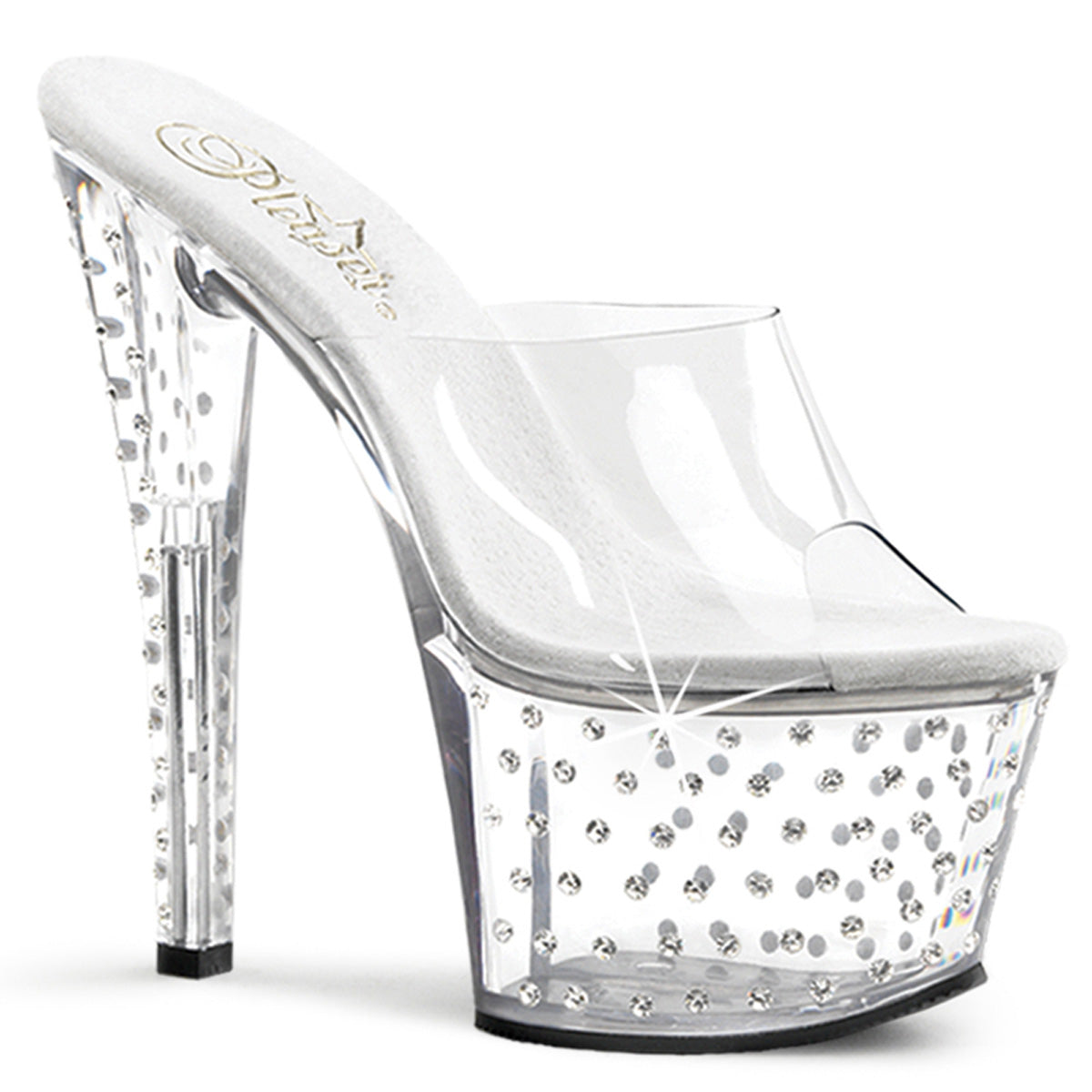 Pleaser Stardust-701 R/S Studded Platform Exotic Dancer Shoe