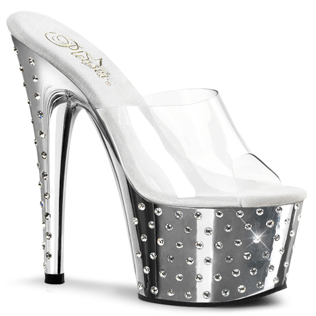 Pleaser Stardust-701 R/S Studded Platform Exotic Dancer Shoe