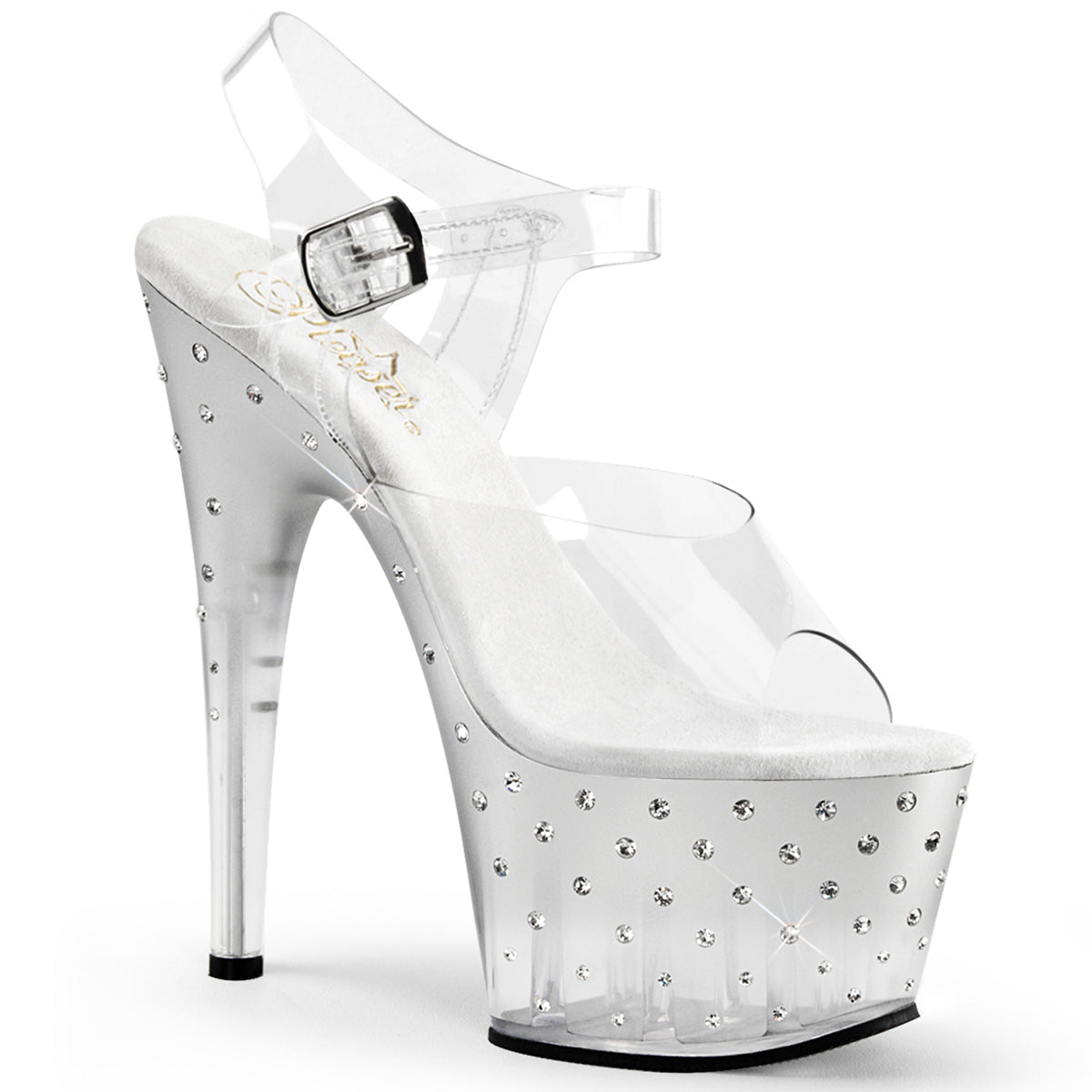 Pleaser Stardust-708T Platform Sandal W/RS