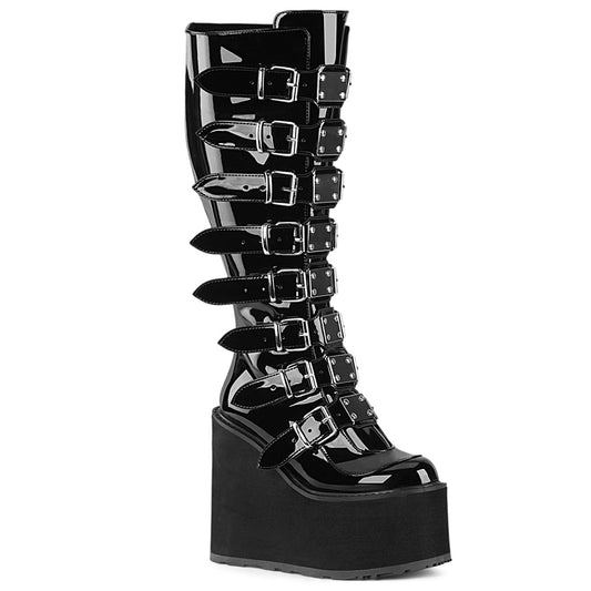 Demonia Swing-815WC Wide Calf Knee High Boot