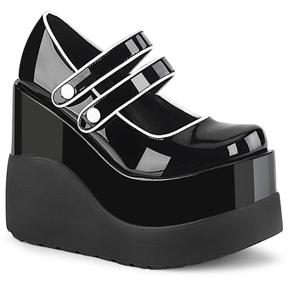 Demonia Void-37 Wedge Tiered Platform Mary Jane