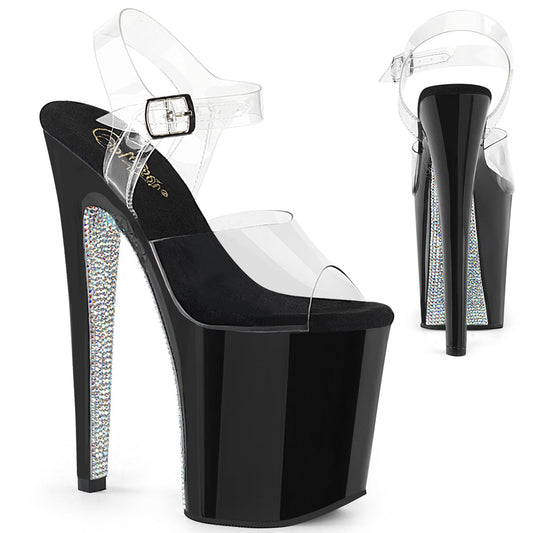 Pleaser Xtreme-808CRS Platform Ankle Strap Sandal